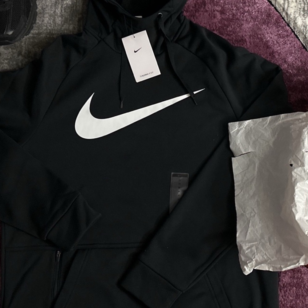 Nike Black Pullover with White Swoosh